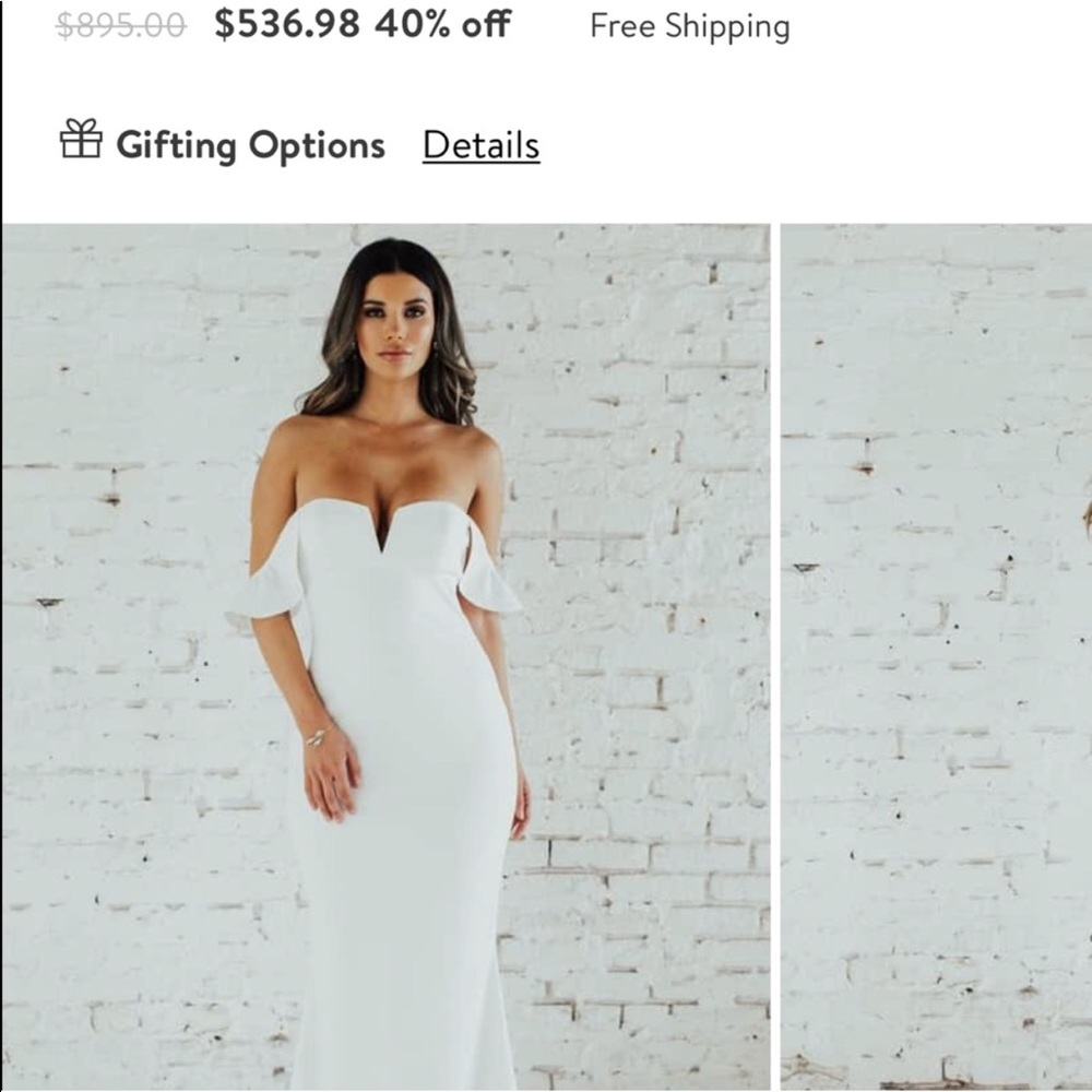 Noel and Jean by Katie May White Gown SZ4